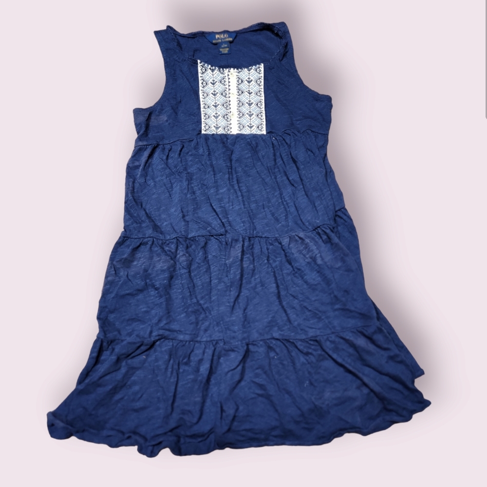 Ralph Lauren Girls Dress Tiered